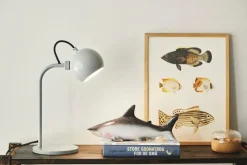 Ball Single bordlampe, blank pale grey