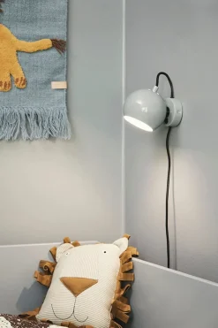 Ball væglampe, mat citadel blue