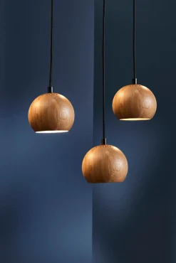 Ball Wood pendel Ø12, eg