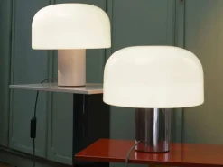 Bellhop Glas T bordlampe, bright aluminium