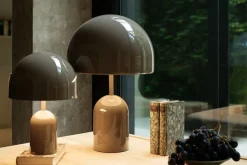 Bell Portable bordlampe / batterilampe, taupe