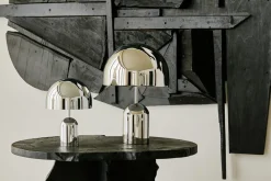 Bell Portable bordlampe / batterilampe, sølv