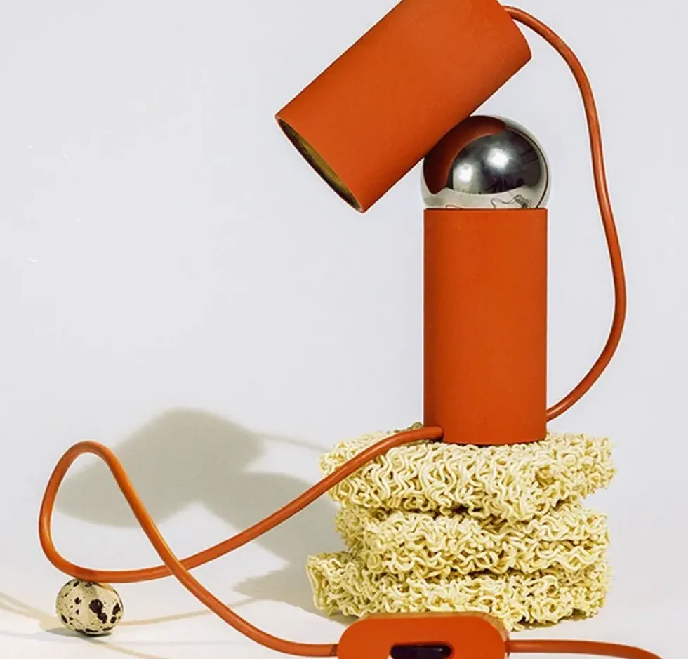 Bilboquet bordlampe, tomato