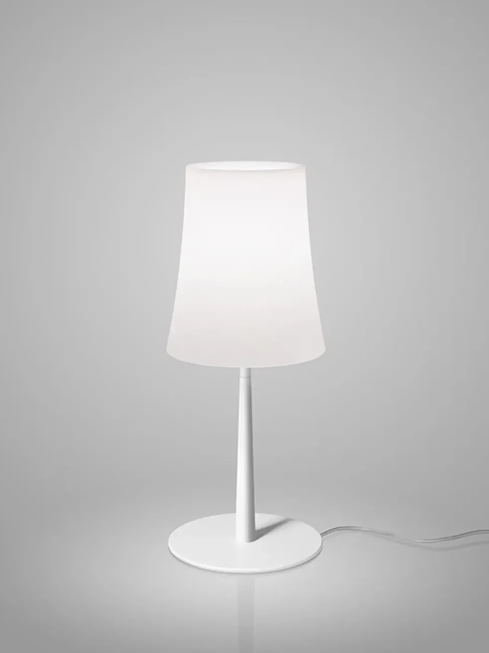 Birdie Easy Grande bordlampe, hvid