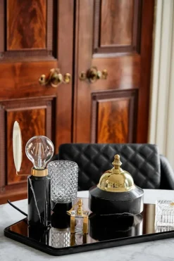 Blindspot Bordlampe, Sort marmor