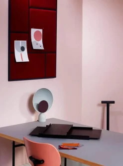 Blooper bordlampe, askegrå/figen lilla