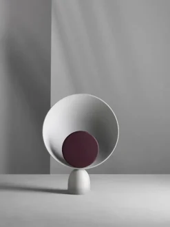 Blooper bordlampe, askegrå/figen lilla