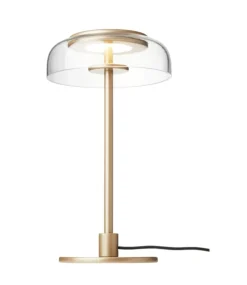 Blossi bordlampe small, nordic guld/klar