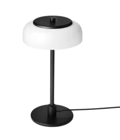 Blossi bordlampe small, sort/opal