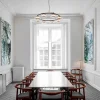 Blossi 8 lysekrone, nordic guld/klar