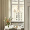 Blossi Mini Portable bordlampe / batterilampe, nordic guld/klar