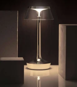 Bon Jour Unplugged batterilampe / bordlampe, krom