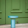 BringMe Portable Mini bordlampe / batterilampe, metallic turquoise