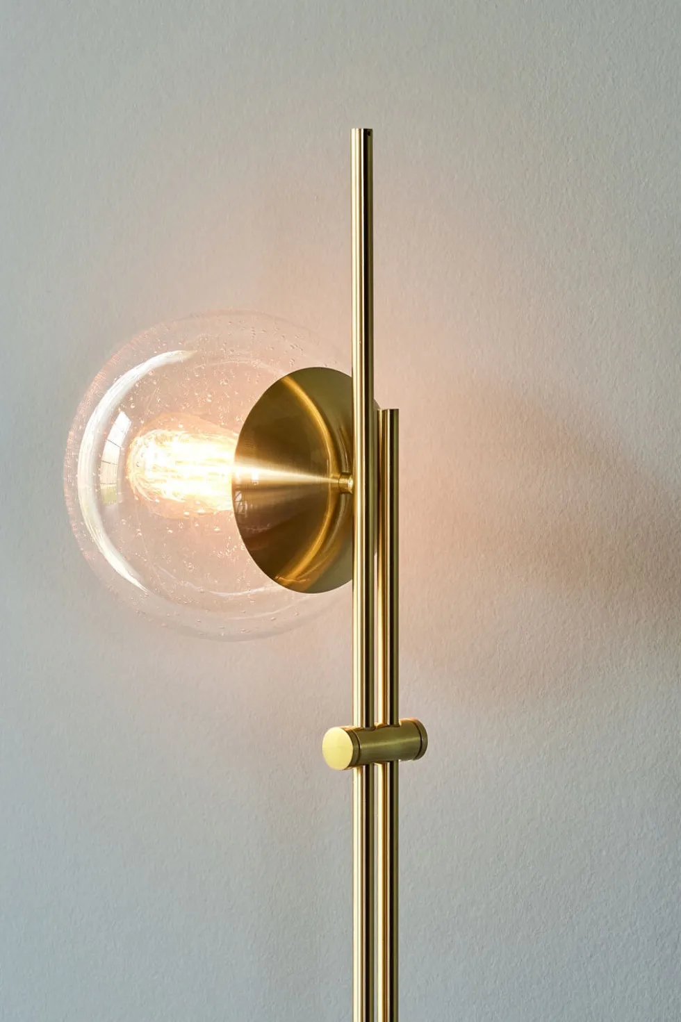 Bubble gulvlampe, messing