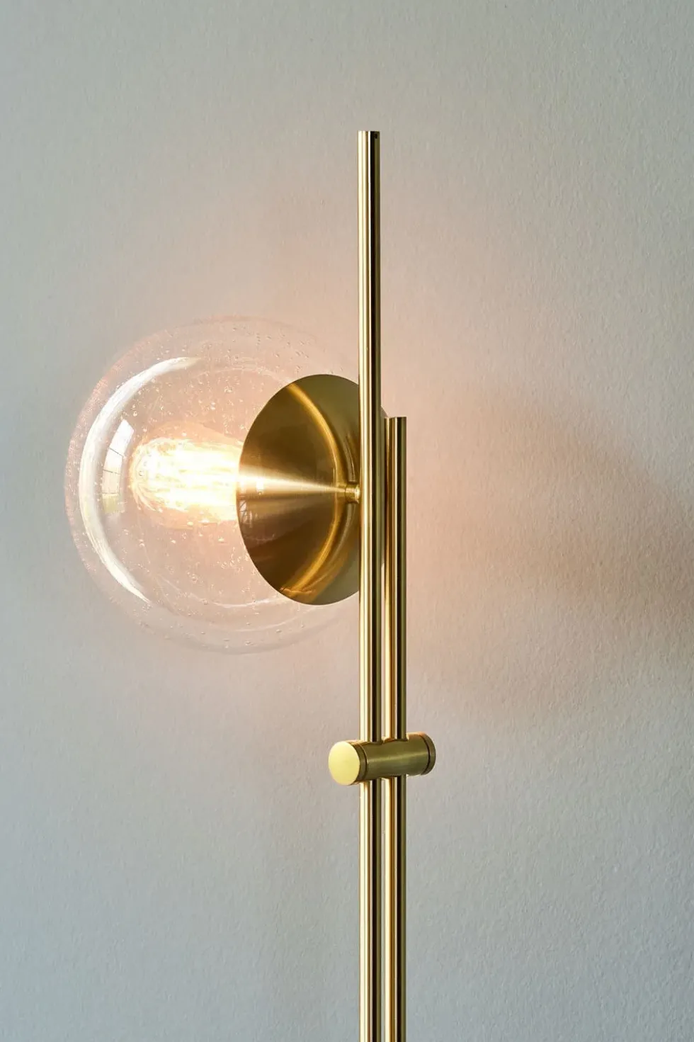 Bubble gulvlampe, messing