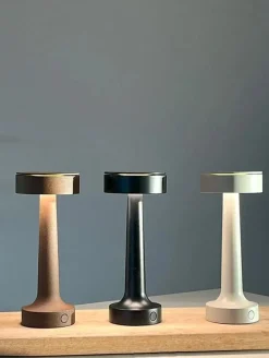 Buddy T1 batterilampe / bordlampe, mat grå