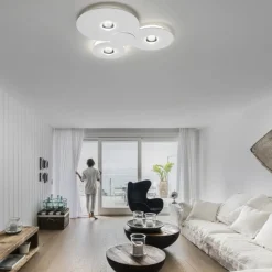 Bugia Triple Loftlampe, Krom