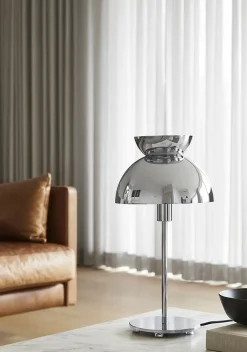 Butterfly bordlampe, mat steel blue