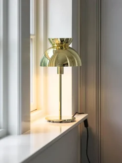 Butterfly bordlampe, messing