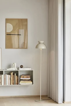 Butterfly gulvlampe, mat tan grey