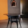 Cage Pendel Large, Sort/Bronze