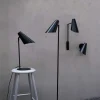 Cale væglampe m/arm, sort