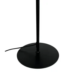 Calix gulvlampe med stofskærm, natur/sort