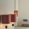 Carnival bordlampe No. 2, pink/sort/klar