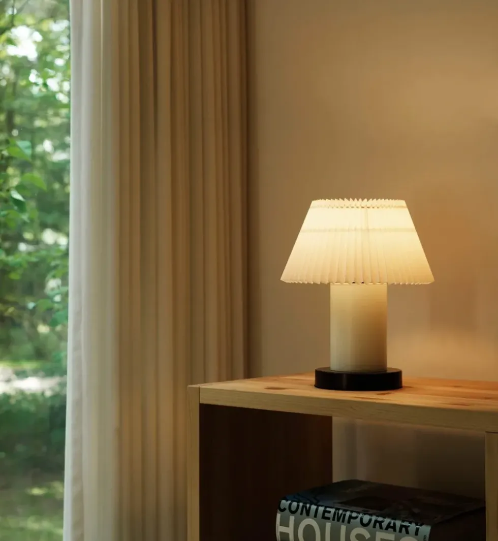 Cellu bordlampe, hvid