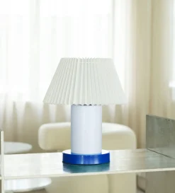 Cellu bordlampe, lyseblå