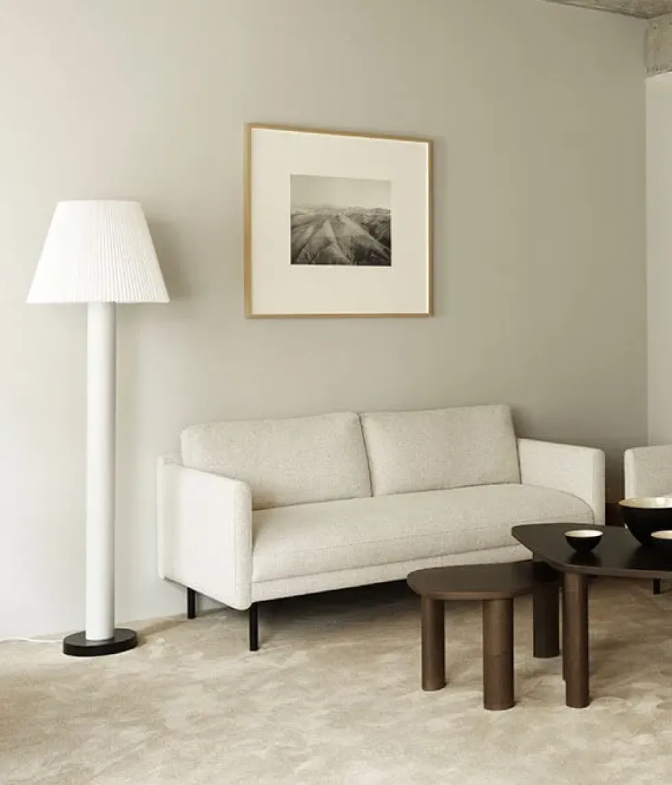 Cellu gulvlampe, sand