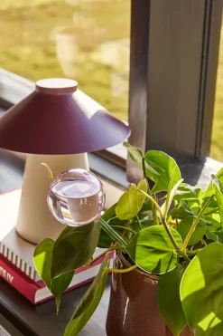 Chipper bordlampe, sand/burgundy