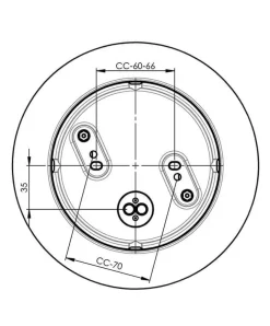 Classic Globe 200 loftlampe / væglampe IP44, hvid/blank opal