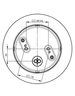 Classic Globe 200 loftlampe / væglampe IP44, sort/blank opal