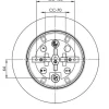Classic Globe 300 loftlampe / væglampe IP44, sort/mat opal
