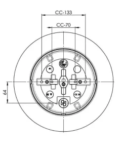 Classic Globe 300 loftlampe / væglampe IP44, sort/mat opal