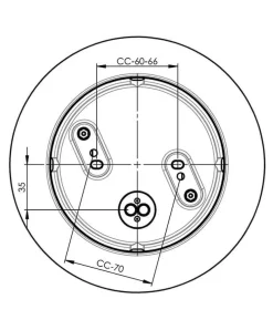 Classic Globe 200 loftlampe / væglampe IP44, hvid/mat opal