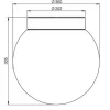 Classic Globe 300 loftlampe / væglampe IP44, hvid/mat opal