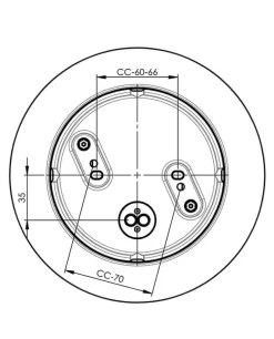 Classic Globe 200 loftlampe / væglampe IP44, sort/mat opal