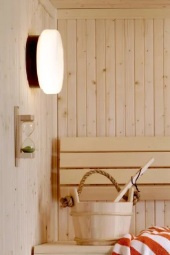Classic Sauna loftlampe / væglampe, hvid