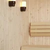 Classic Sauna væglampe, brun