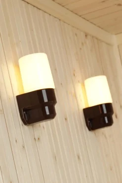 Classic Sauna væglampe, grå