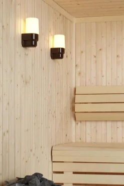 Classic Sauna væglampe, hvid