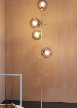 Como gulvlampe, messing