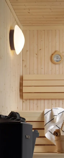 Contrast Solhem Sauna loftlampe / væglampe, grå