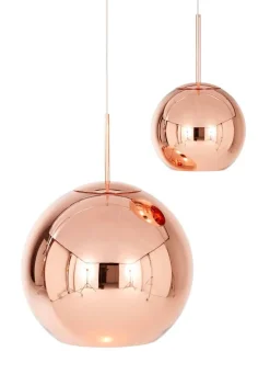 Copper rund pendel Ø25, kobber