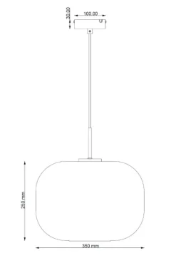 Cuscino pendel large Ø35, titanium/opal