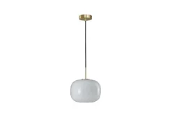 Cuscino pendel medium Ø26, messing/opal