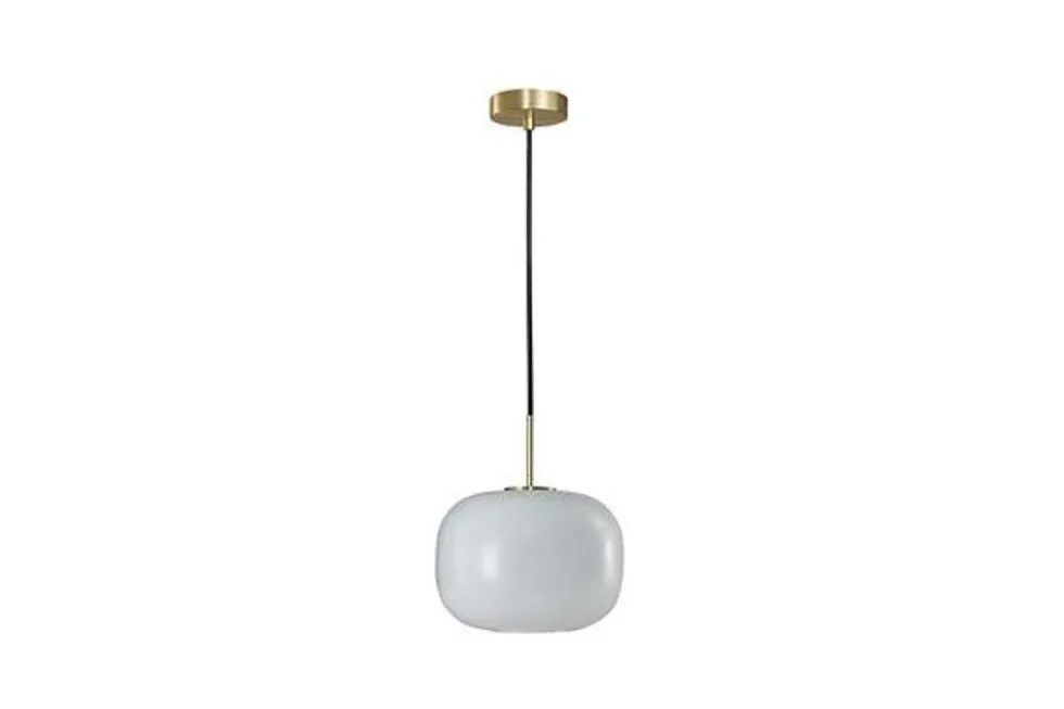 Cuscino pendel medium Ø26, messing/opal