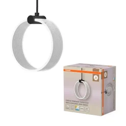 Decor Circle 1 pendel, sort/klar